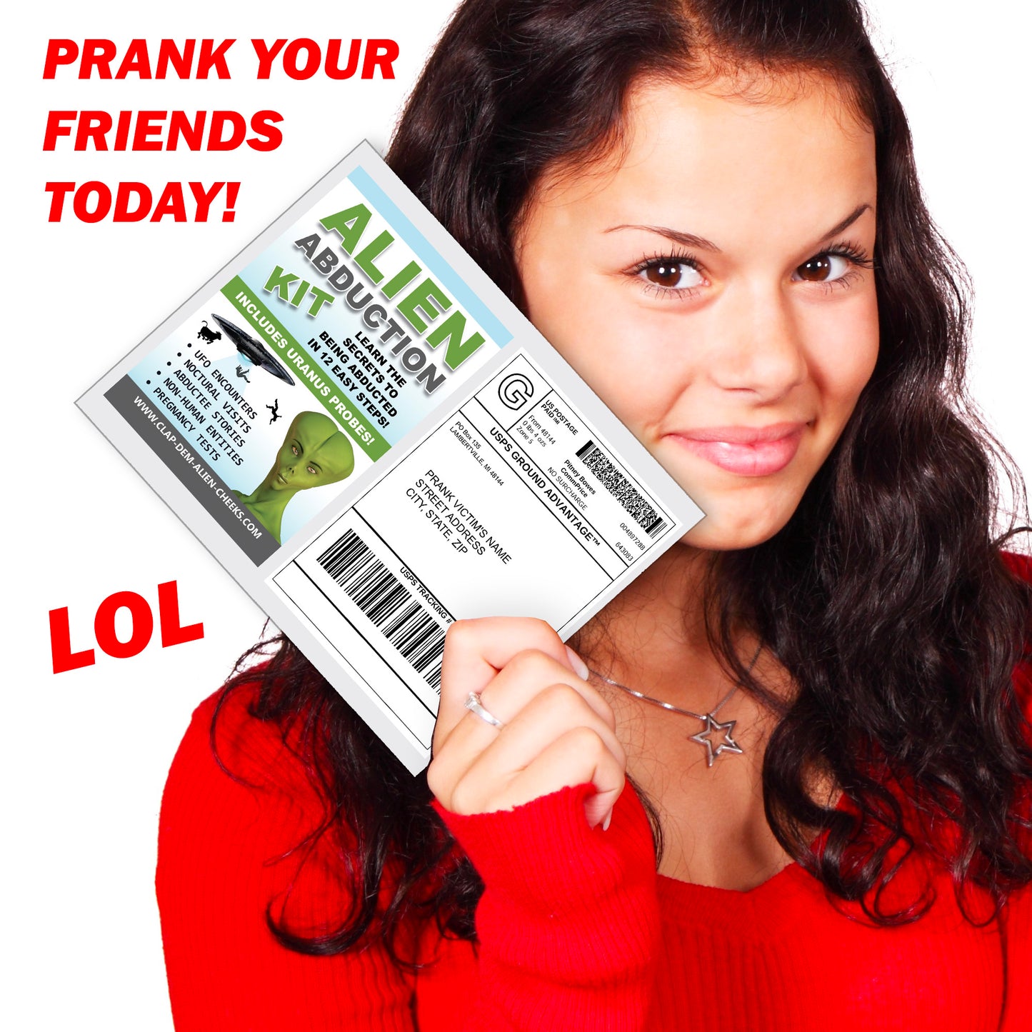 Alien Abduction Fake Document Prank Mail