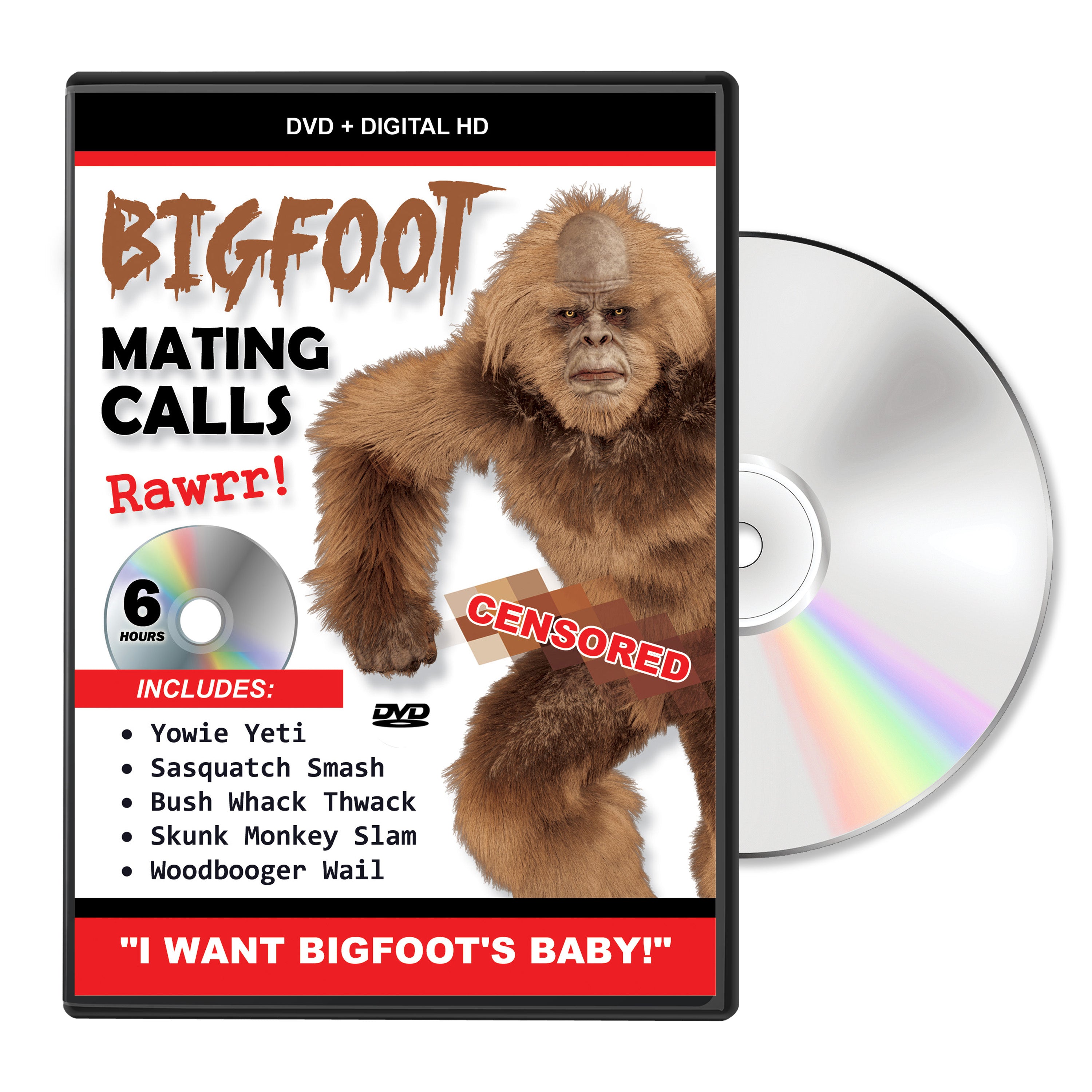 Bigfoot Mating Calls DVD Invoice Prank Mail Joke Gift – Design Doggie
