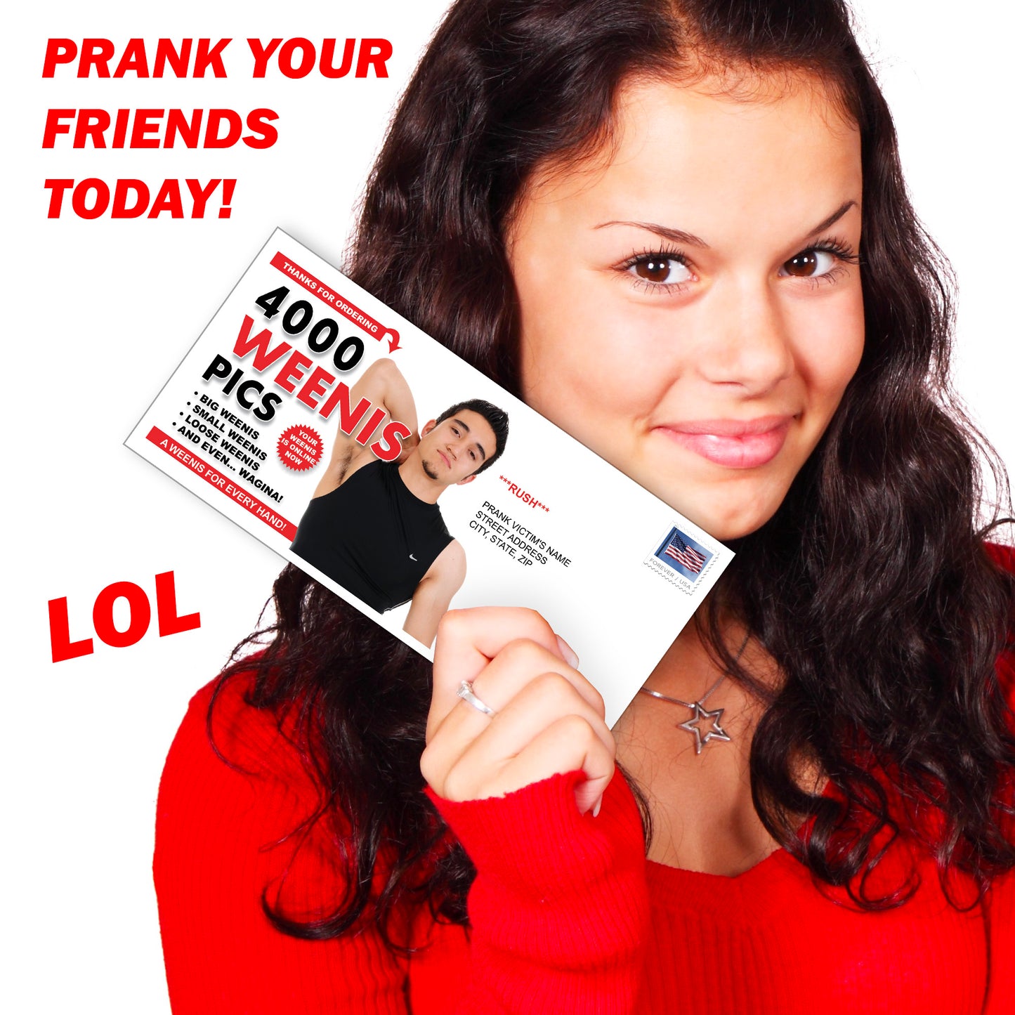 4000 Weenis Pics Anonymous Mail Prank Letter