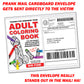 Adult Penis Coloring Book Prank Mail