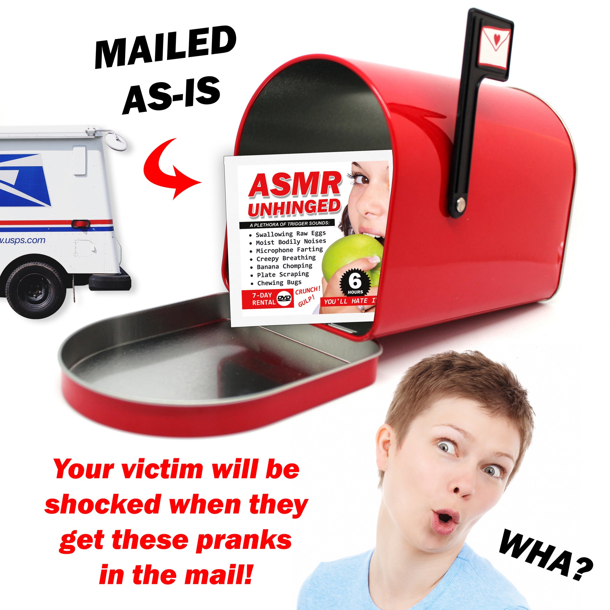 ASMR Unhinged Joke Mailer Gag