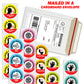 Prank Voice Activated, Motion, Clap, Bathroom Stickers - 30 QTY