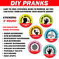 Prank Voice Activated, Motion, Clap, Bathroom Stickers - 30 QTY