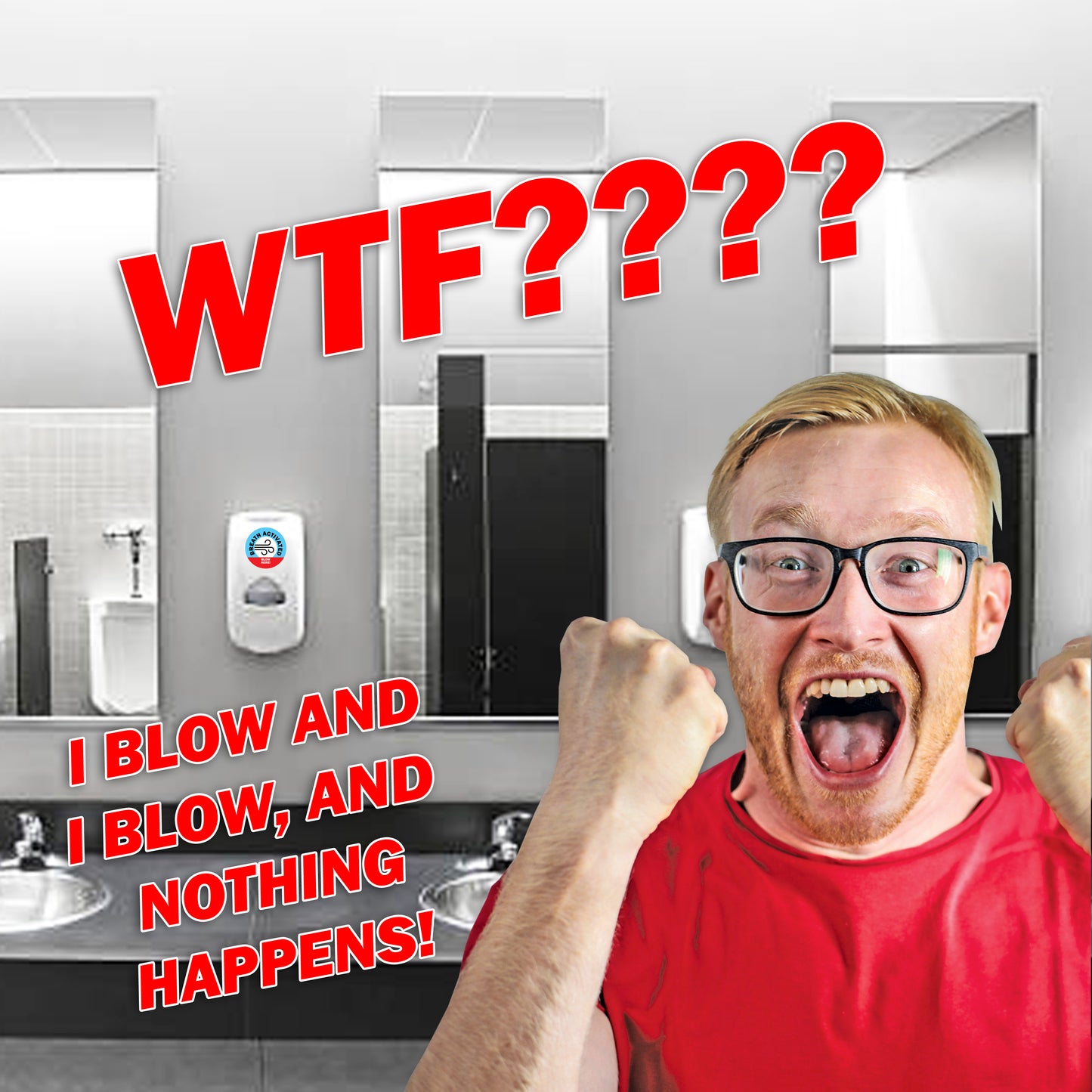 Prank Voice Activated, Motion, Clap, Bathroom Stickers - 30 QTY