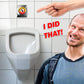 Prank Voice Activated, Motion, Clap, Bathroom Stickers - 30 QTY