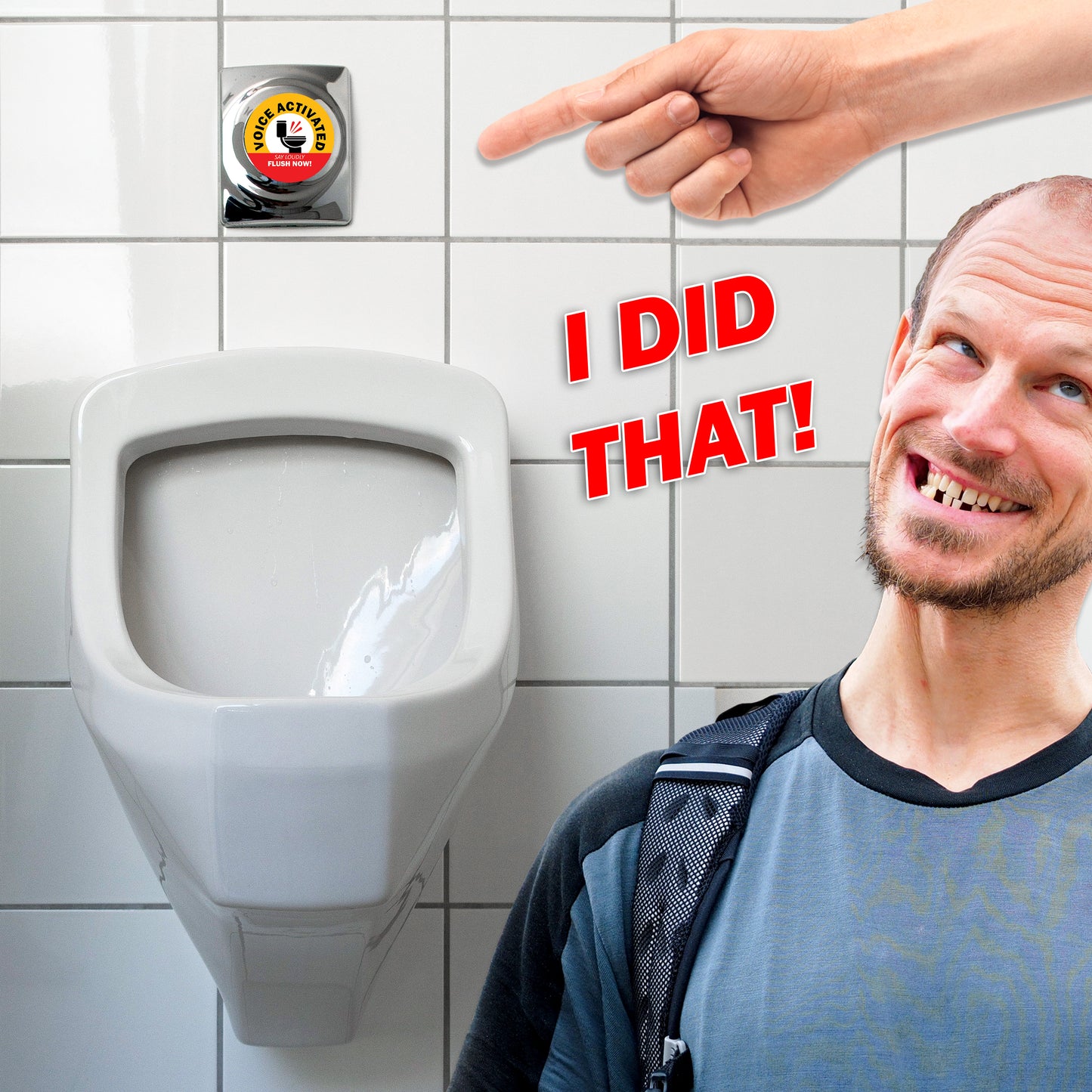 Prank Voice Activated, Motion, Clap, Bathroom Stickers - 30 QTY