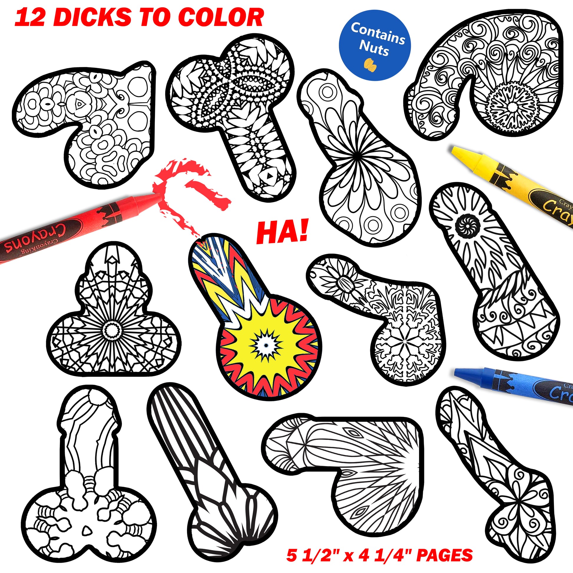 Adult Coloring Book Gag Gift