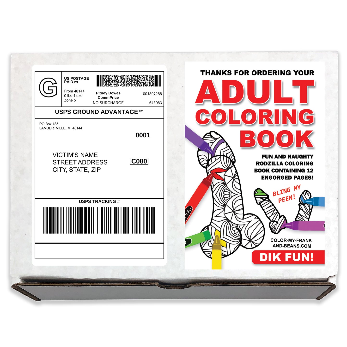 Penis Adult Coloring Book Prank
