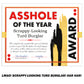 Asshole of the Year Certificate Award Prank Mail