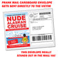 Nude Alaskan Cruise Fake Document Prank Mail Packet