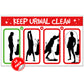 Funny Men's Bathroom Urinal Prank Stickers 12 QTY