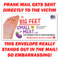 Big Feet Small Meat Prank Letter