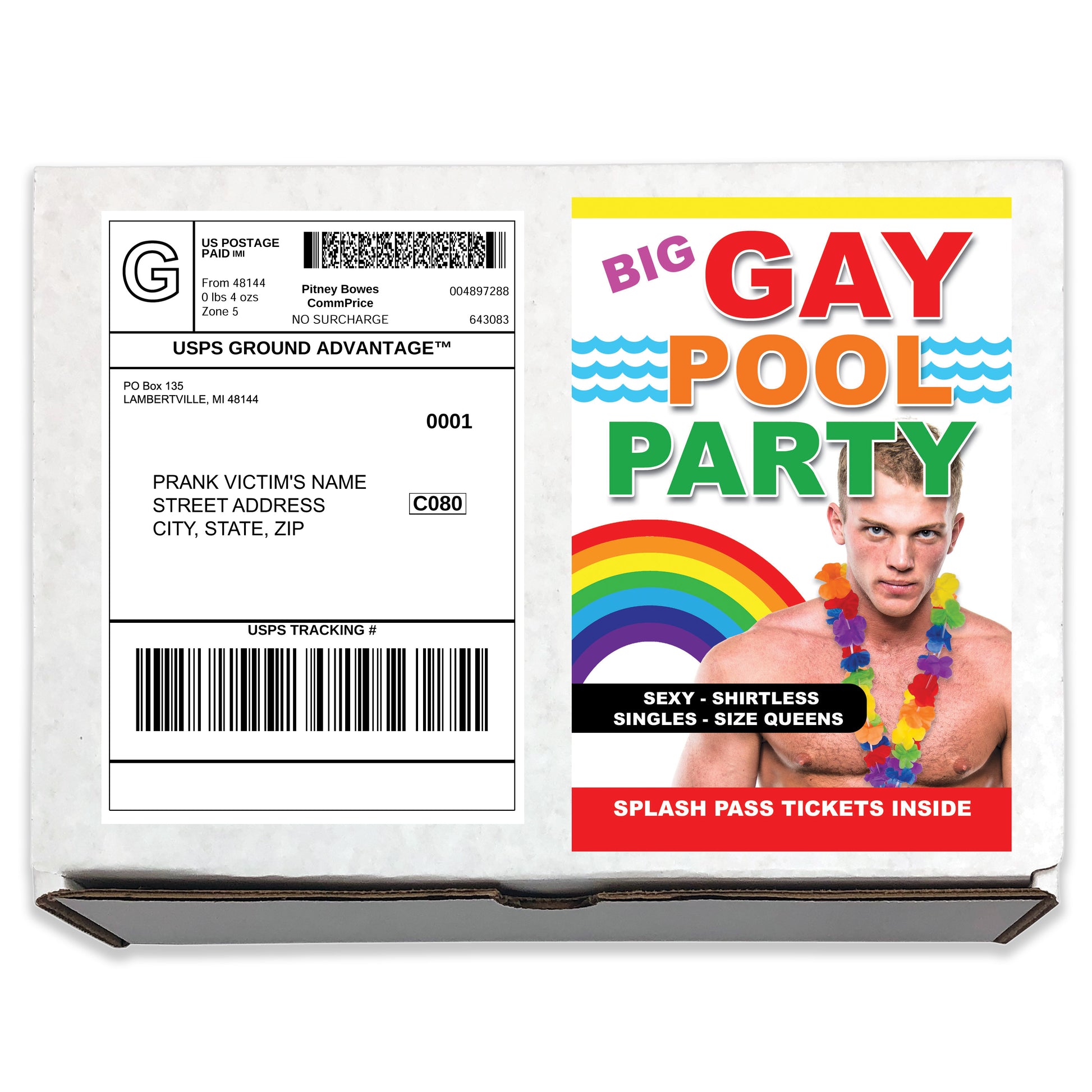 Big Gay Pool Party Mail Gag