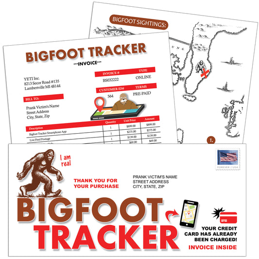 Bigfoot Tracker Prank Mail Gag