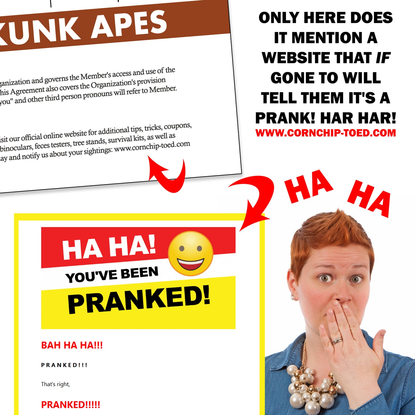 Bigfoot Tracker Fake Document Prank Mail