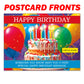 Happy Birthday 12 Pack Embarrassing Postcards