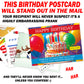 Happy Birthday Embarrassing Postcard Prank Mail