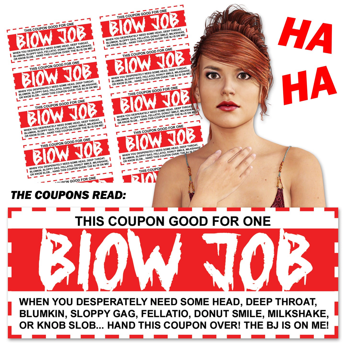 Blow Job Coupons Prank Letter