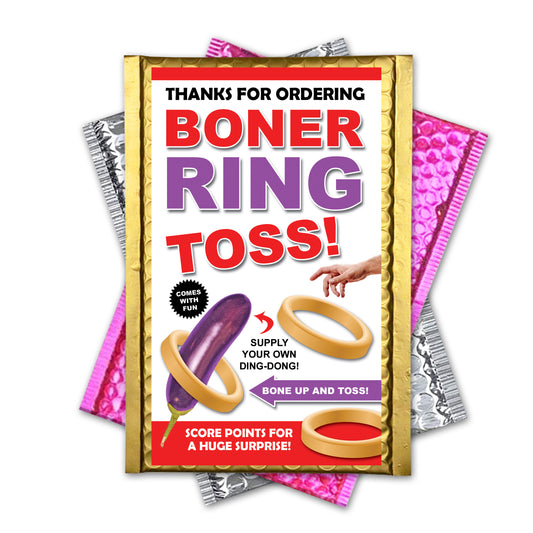 Boner Ring Toss Prank Bubble Mailer