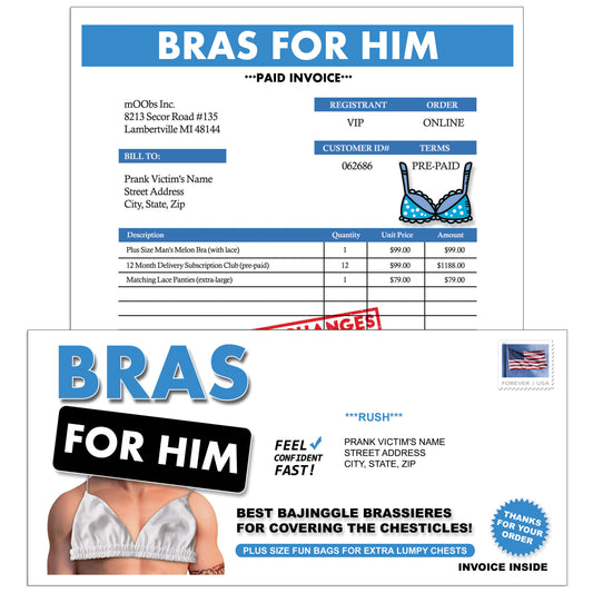 Bras For Him Mail Gag