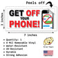 Get Off Your Phone - Quantity 1 Removable Bumper Sticker