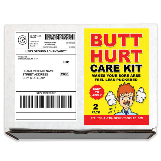 Butt Hurt Care Kit Prank Mail