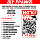 Woman Moaning Bathroom Toilet QR Code Prank Stickers!