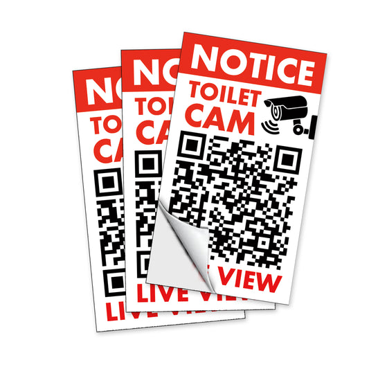 Woman Moaning Bathroom Toilet QR Code Prank Stickers!