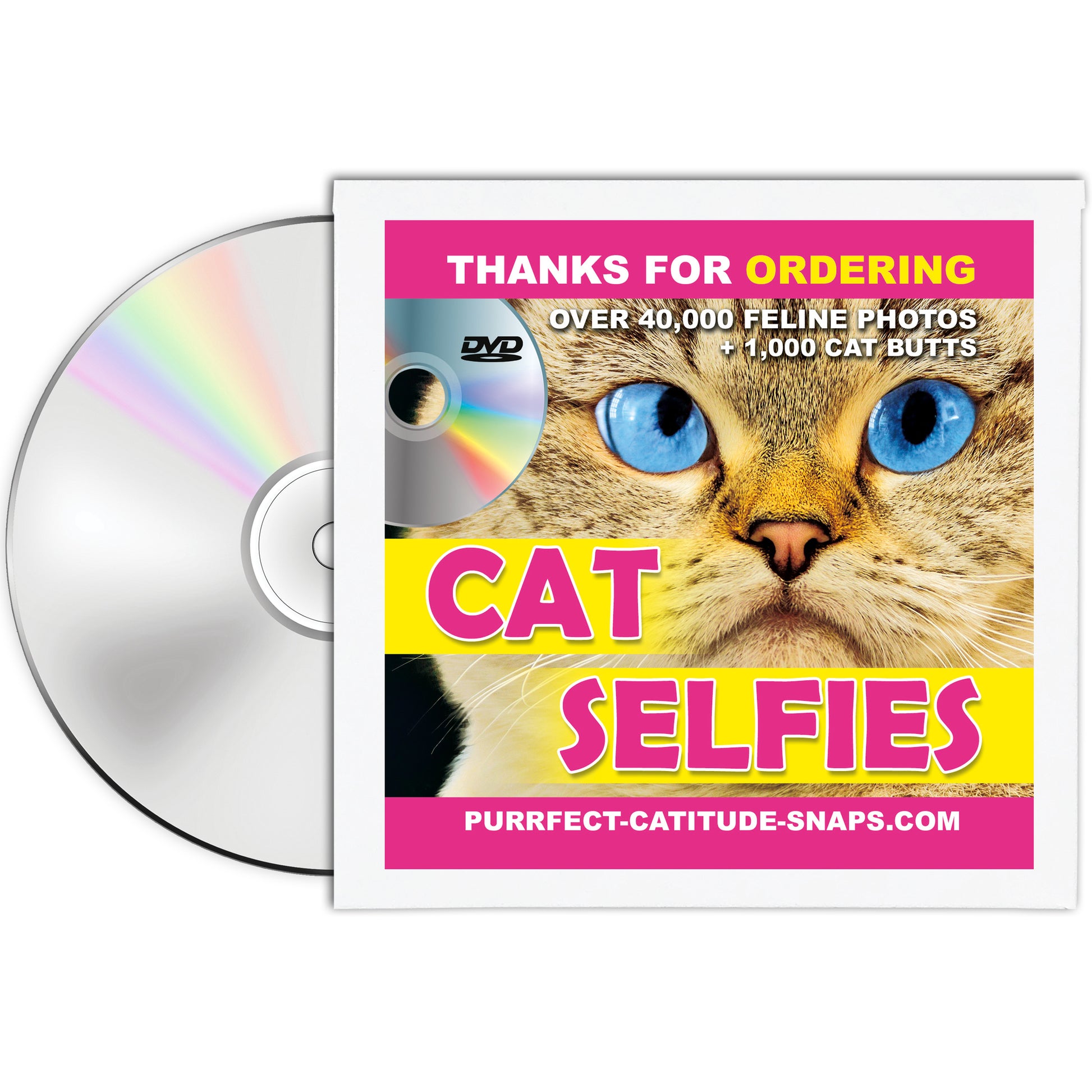 Cat Selfies Fake DVD Gag Gift