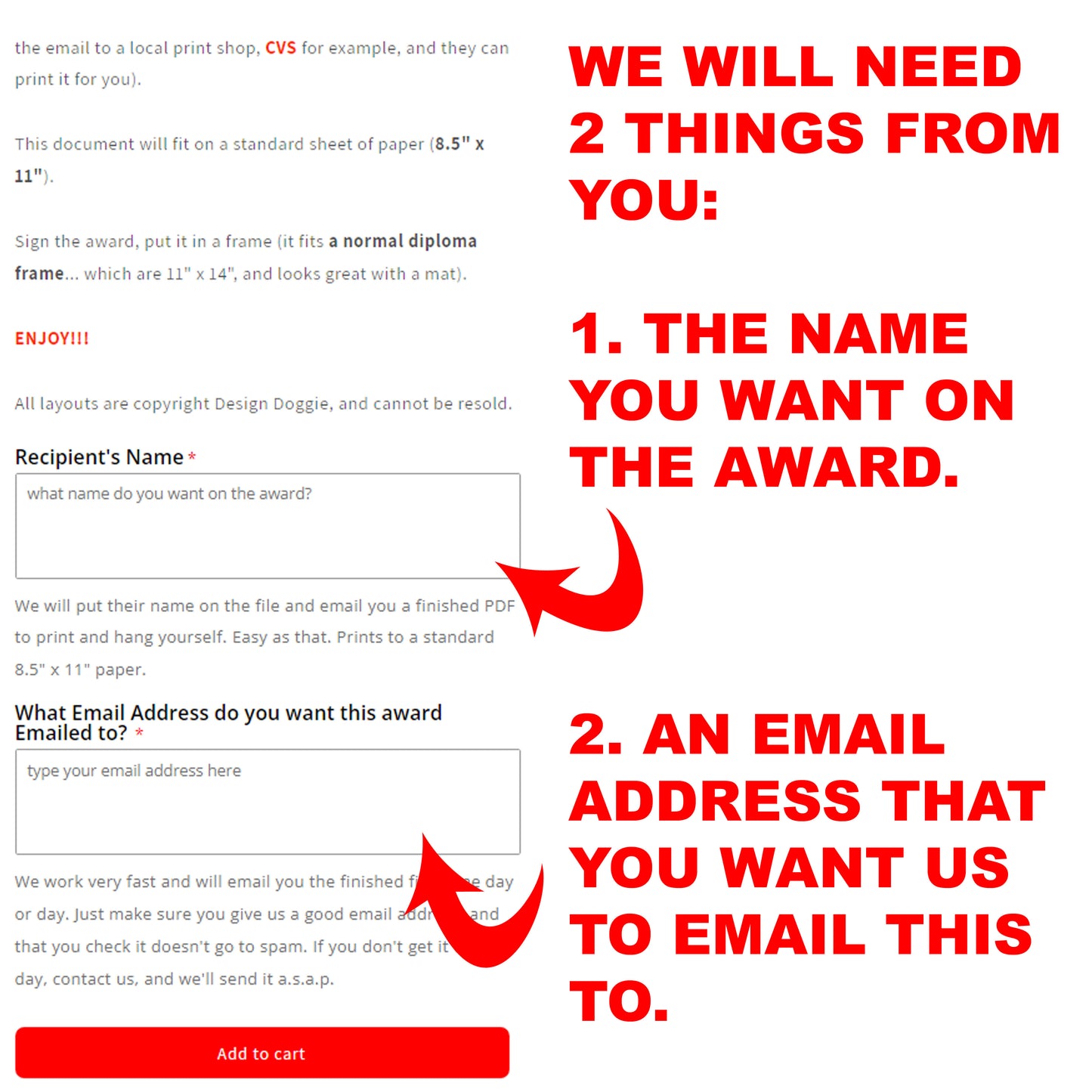 Asshole Award, Just Tell us the Recipient Name, and we'll Email you the Finished Award to Print!
