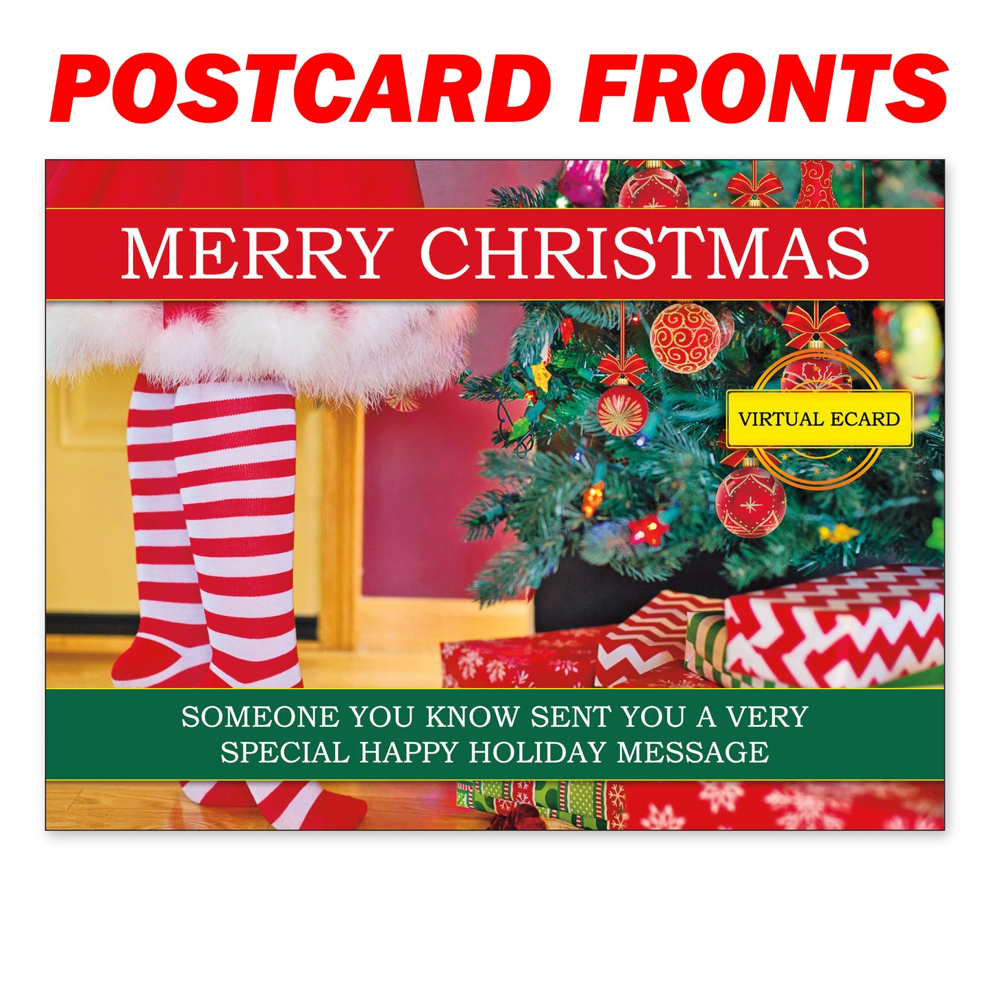 Merry Christmas 12 Pack Embarrassing Postcards