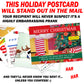 Merry Christmas Embarrassing Postcard Prank Mail