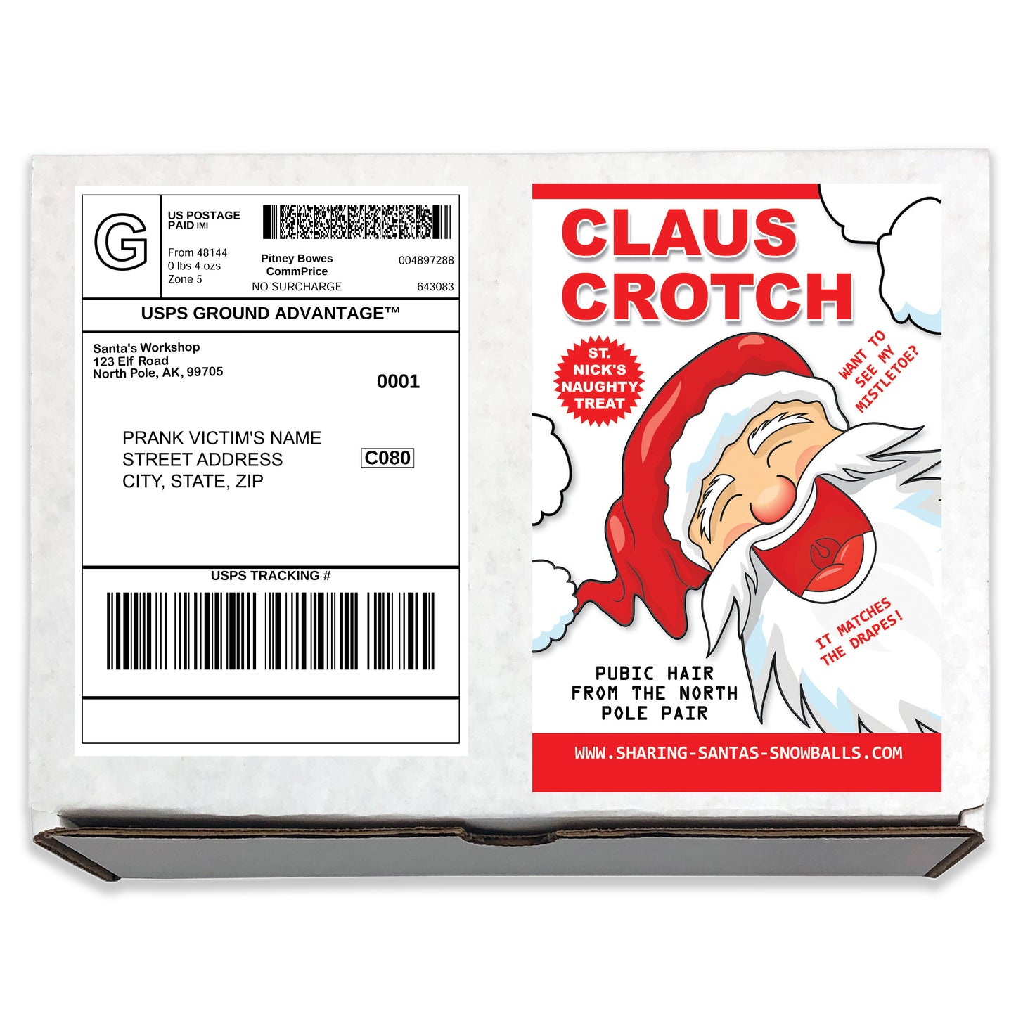 Santa Claus Crotch Christmas Holiday Prank Mail