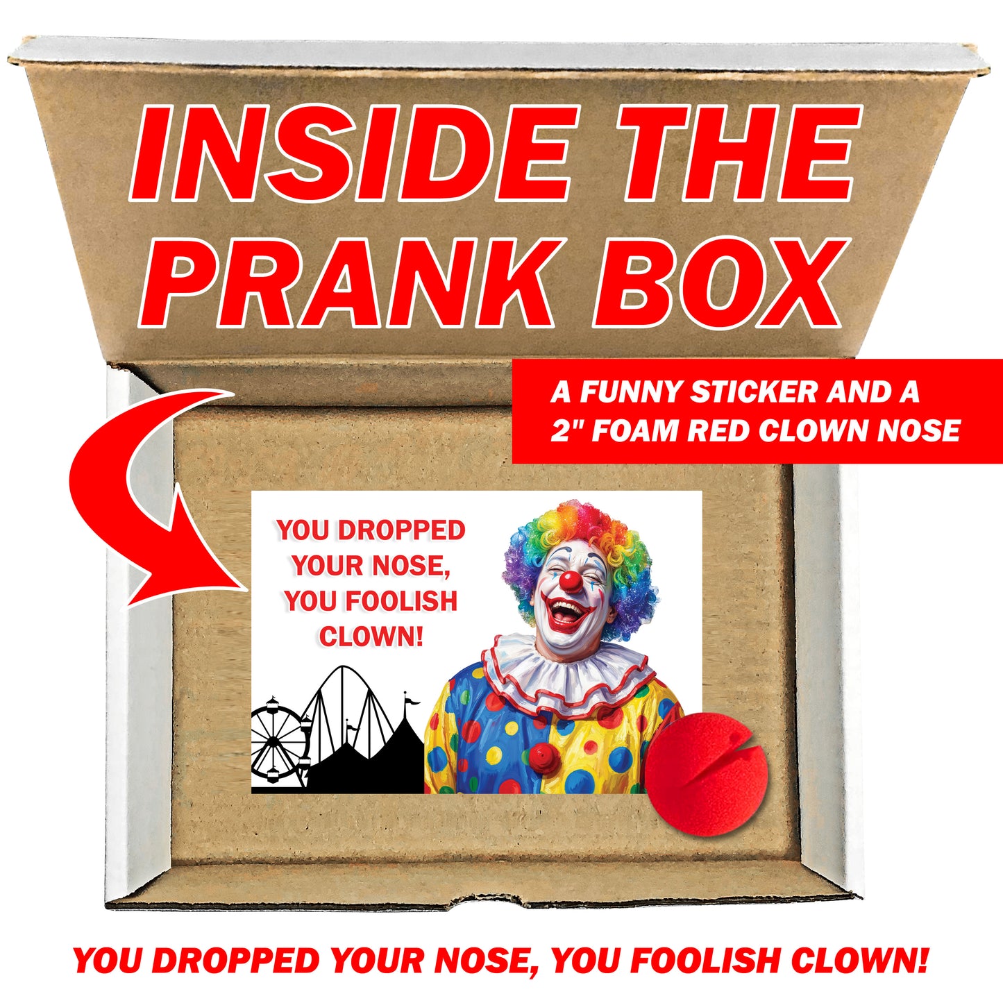 Foolish Clown Surprise Insulting Prank Mail