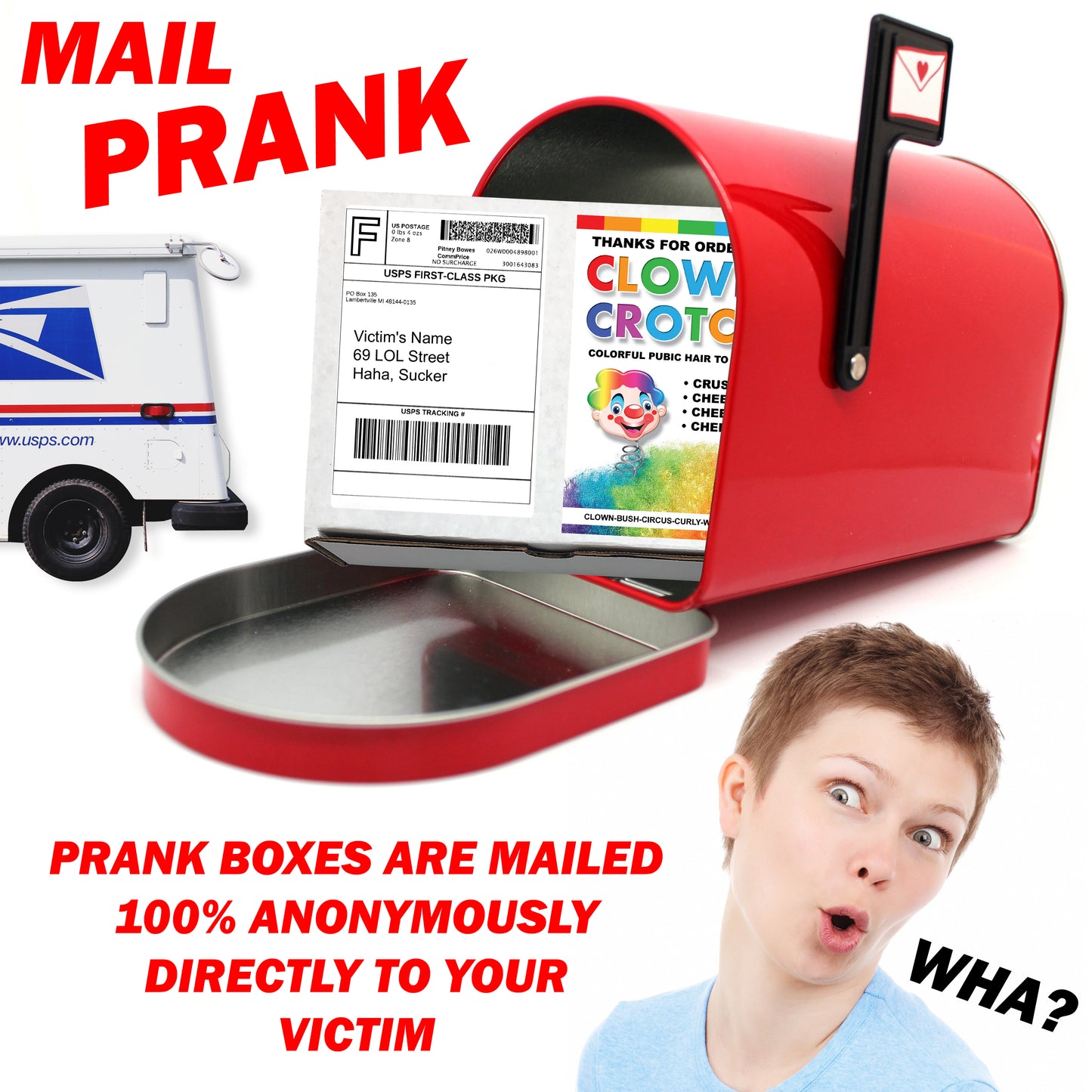 Clown Crotch Prank Mail