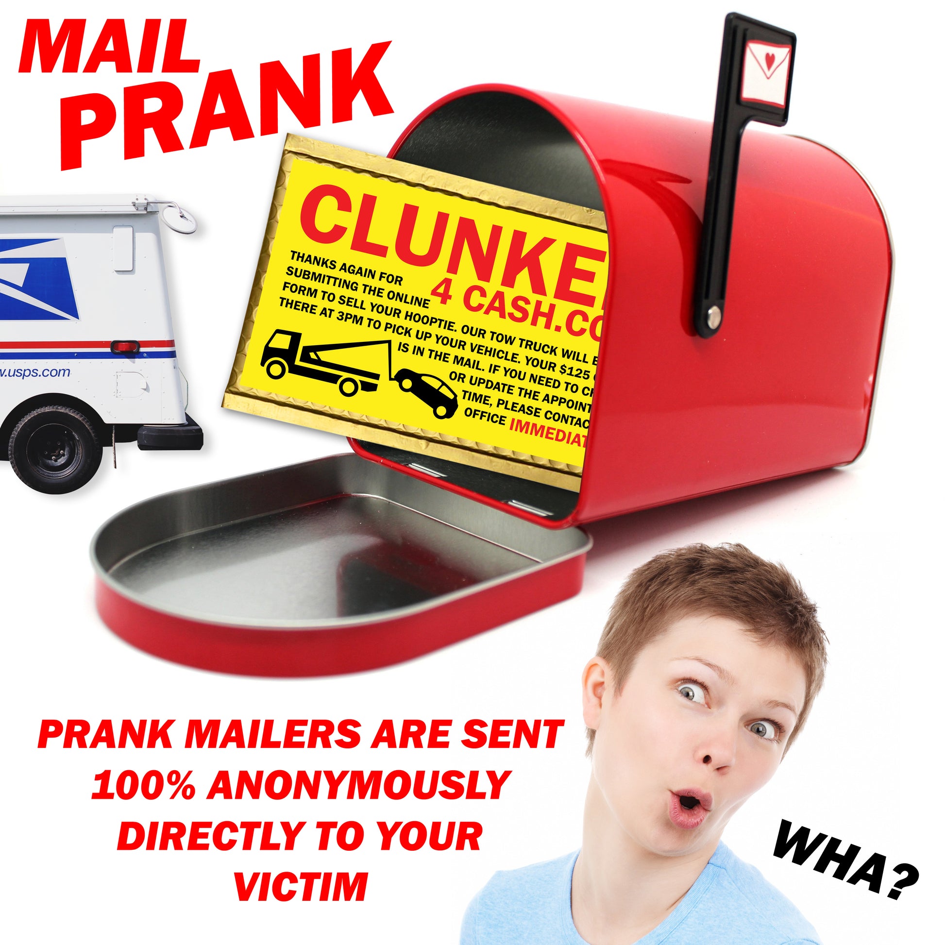 Clunker 4 Cash Mail Gag