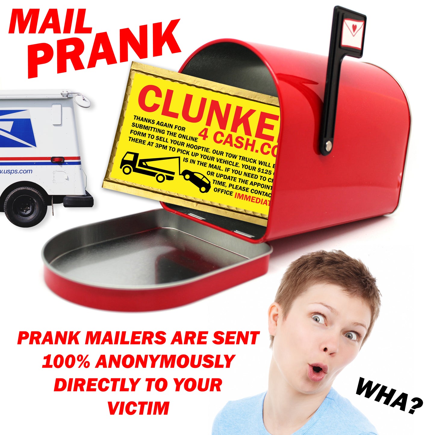 Clunker 4 Cash Mail Gag