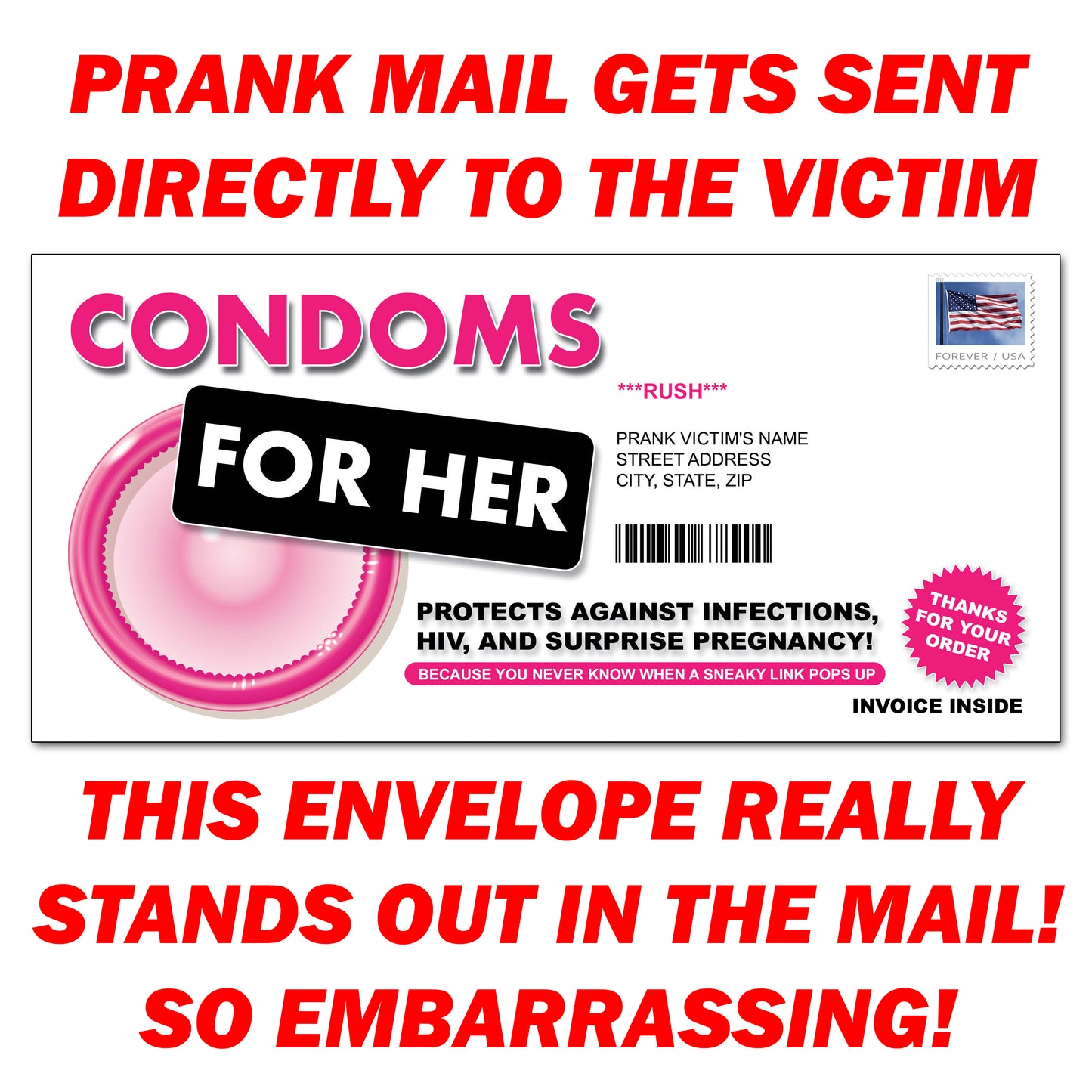 Prank Condoms For Her Mailer