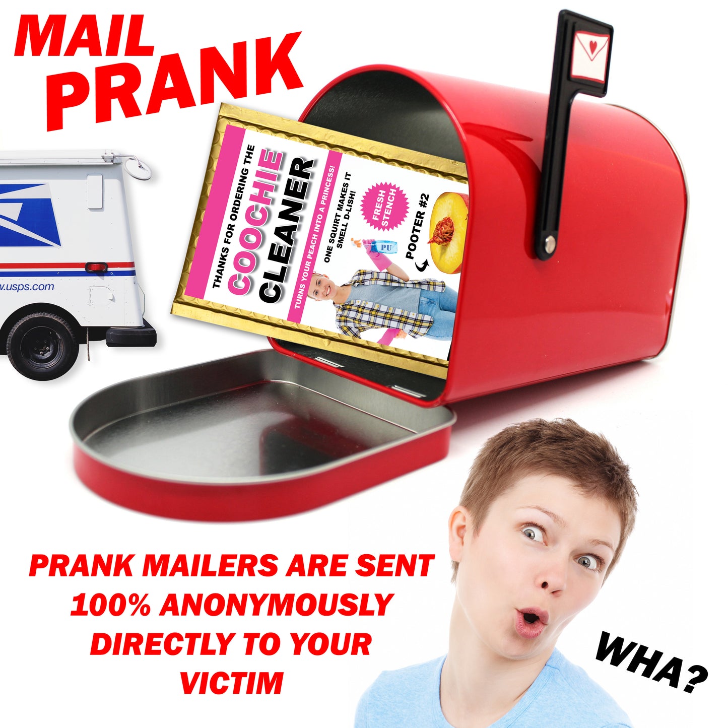 Coochie Cleaner Prank Bubble Mailer