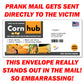 Corn Hub Club Mail Prank Letter