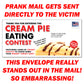 Cream Pie Eating Contest Anonymous Mail Prank Letter