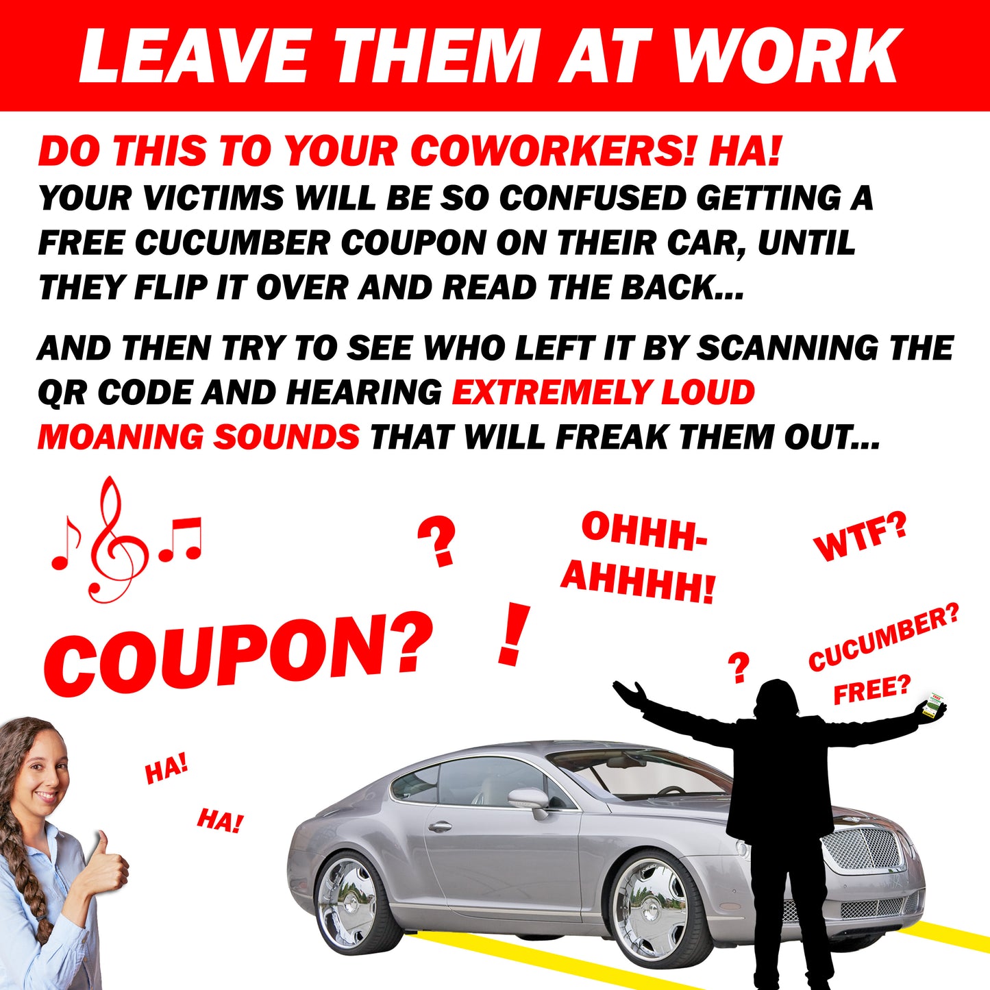 Free Cucumber Coupon Learn How To Park Bad Parking Cards, 50 Pack