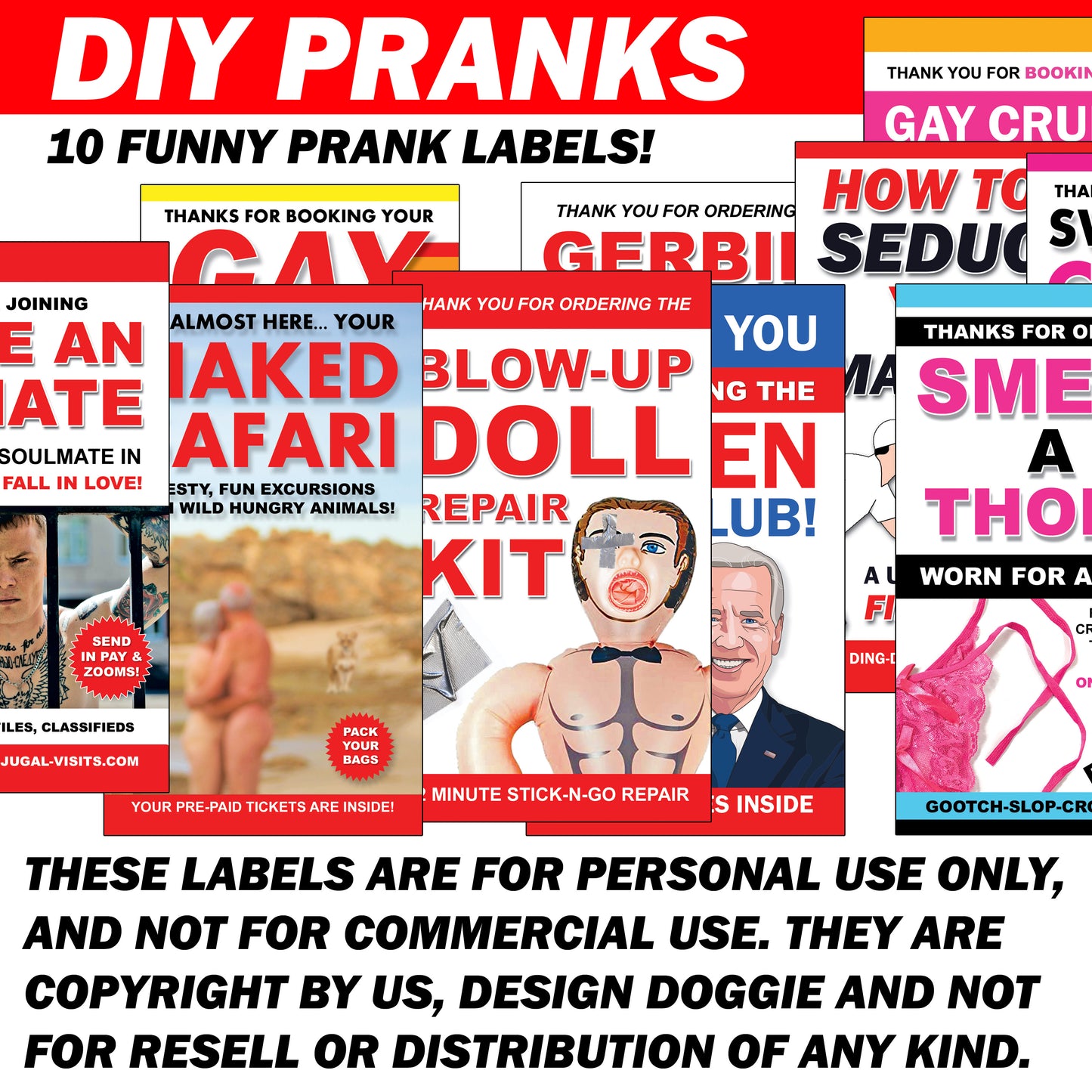 10 Funny DIY Prank Labels!