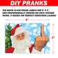 12 Santa Claus Middle Finger Christmas Prank Stickers for DIY Christmas Cheer!