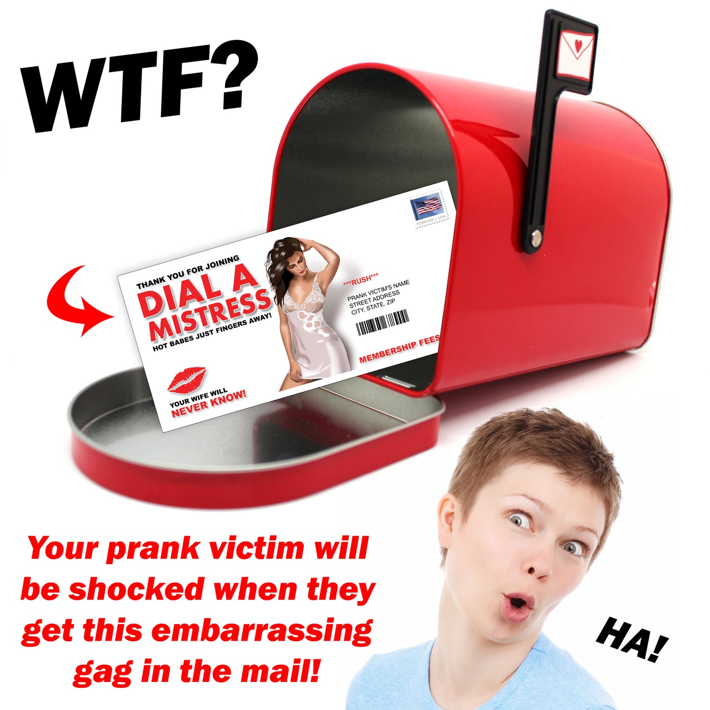 Dial A Mistress Anonymous Mail Prank Letter