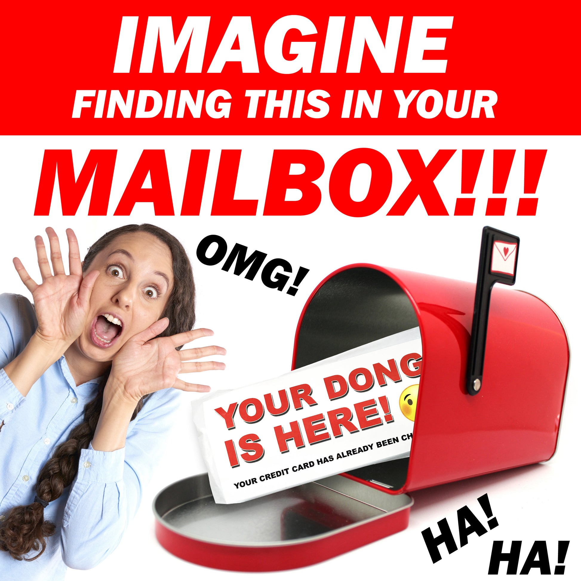 Your Dong is Here Gag Gift Mail