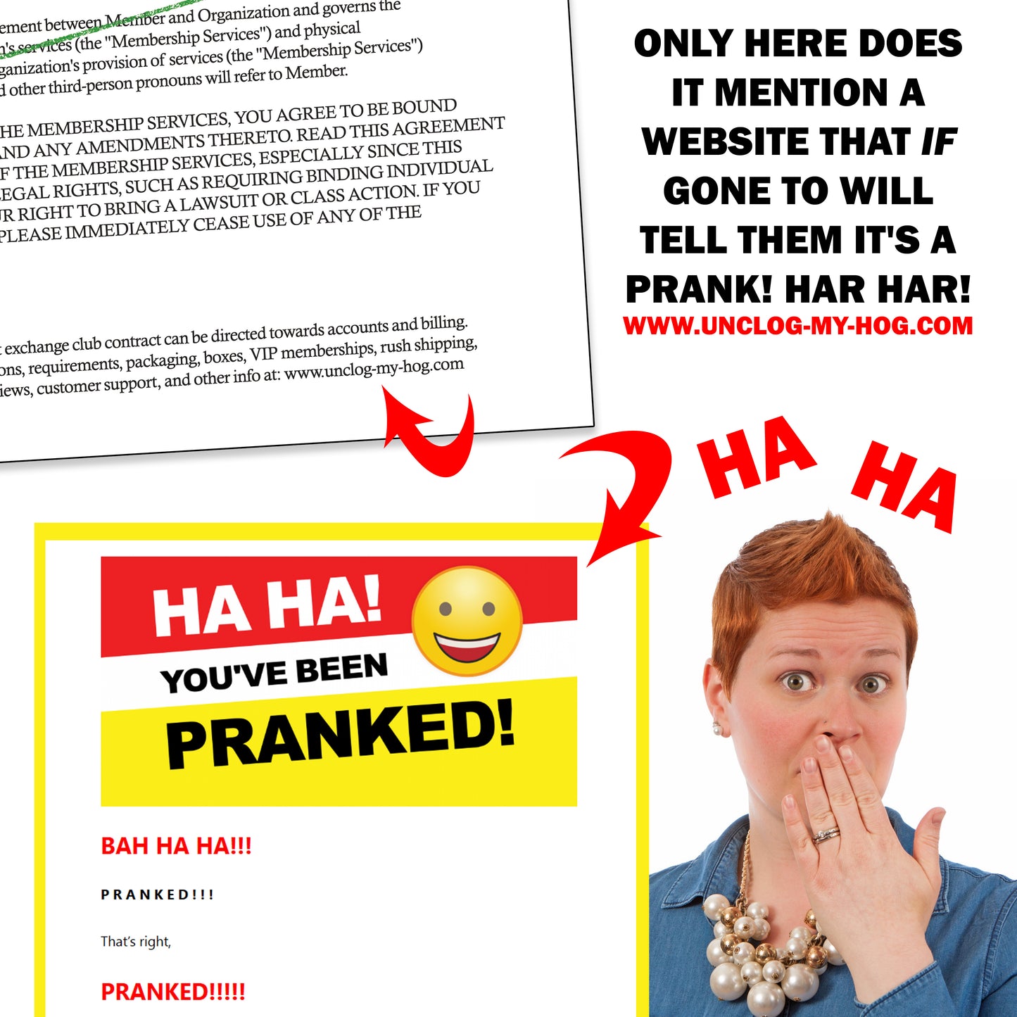 Donut Exchange Club Fake Document Prank Mail