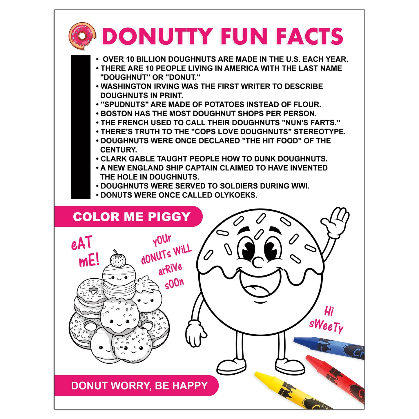 Donut Exchange Club Fake Document Prank Mail