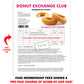 Donut Exchange Club Fake Document Prank Mail