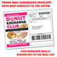 Donut Exchange Club Fake Document Prank Mail
